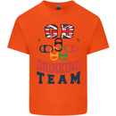GB Drinking Team Funny Stag Do Doo Beer Mens Cotton T-Shirt Tee Top Orange