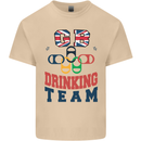 GB Drinking Team Funny Stag Do Doo Beer Mens Cotton T-Shirt Tee Top Sand