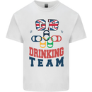 GB Drinking Team Funny Stag Do Doo Beer Mens Cotton T-Shirt Tee Top White