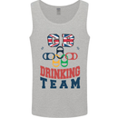 GB Drinking Team Funny Stag Do Doo Beer Mens Vest Tank Top Sports Grey
