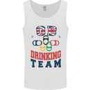 GB Drinking Team Funny Stag Do Doo Beer Mens Vest Tank Top White