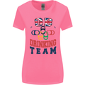 GB Drinking Team Funny Stag Do Doo Beer Womens Wider Cut T-Shirt Azalea