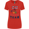 GB Drinking Team Funny Stag Do Doo Beer Womens Wider Cut T-Shirt Red