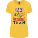 GB Drinking Team Funny Stag Do Doo Beer Womens Wider Cut T-Shirt Yellow