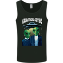Galactic Gothic Funny Alien UFO Goth Mens Vest Tank Top Black