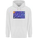 Galaxy Infographic Space Technology Planets Childrens Kids Hoodie White