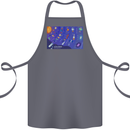 Galaxy Infographic Space Technology Planets Cotton Apron 100% Organic Steel