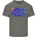 Galaxy Infographic Space Technology Planets Kids T-Shirt Childrens Charcoal