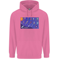 Galaxy Infographic Space Technology Planets Mens 80% Cotton Hoodie Azelea