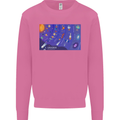Galaxy Infographic Space Technology Planets Mens Sweatshirt Jumper Azalea