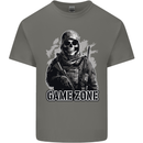 Game Zone Special Forces Video Game Skull Mens Cotton T-Shirt Tee Top Charcoal