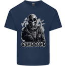 Game Zone Special Forces Video Game Skull Mens Cotton T-Shirt Tee Top Navy Blue