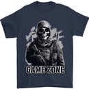 Game Zone Special Forces Video Game Skull Mens T-Shirt 100% Cotton Navy Blue