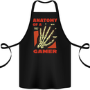 Gamer Anatomy Funny Gaming Video Games Cotton Apron 100% Organic Black