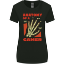 Gamer Anatomy Funny Gaming Video Games Womens Wider Cut T-Shirt Black