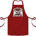 Gamer Wife Left Me Video Games Funny Gaming Cotton Apron 100% Organic Maroon