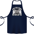 Gamer Wife Left Me Video Games Funny Gaming Cotton Apron 100% Organic Navy Blue
