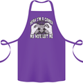 Gamer Wife Left Me Video Games Funny Gaming Cotton Apron 100% Organic Purple