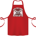 Gamer Wife Left Me Video Games Funny Gaming Cotton Apron 100% Organic Red