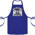 Gamer Wife Left Me Video Games Funny Gaming Cotton Apron 100% Organic Royal Blue