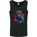 Gaming Cat Cool Gamer Video Games Mens Vest Tank Top Black