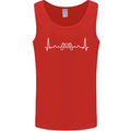 Gaming ECG Controller Video Games Console Mens Vest Tank Top Red