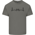 Gaming ECG Video Games Console Controller Mens Cotton T-Shirt Tee Top Charcoal