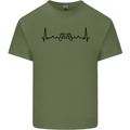 Gaming ECG Video Games Console Controller Mens Cotton T-Shirt Tee Top Military Green