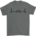 Gaming ECG Video Games Console Controller Mens T-Shirt 100% Cotton Charcoal