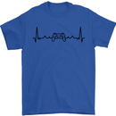 Gaming ECG Video Games Console Controller Mens T-Shirt 100% Cotton Royal Blue