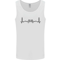 Gaming ECG Video Games Console Controller Mens Vest Tank Top White
