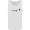 Gaming ECG Video Games Console Controller Mens Vest Tank Top White