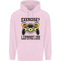 Gaming I Thought Said Extra Lives Gamer Childrens Kids Hoodie Light Pink