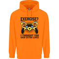 Gaming I Thought Said Extra Lives Gamer Childrens Kids Hoodie Orange
