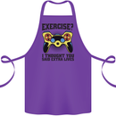 Gaming I Thought Said Extra Lives Gamer Cotton Apron 100% Organic Purple