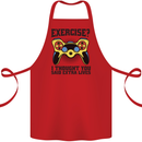 Gaming I Thought Said Extra Lives Gamer Cotton Apron 100% Organic Red