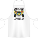 Gaming I Thought Said Extra Lives Gamer Cotton Apron 100% Organic White