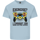 Gaming I Thought Said Extra Lives Gamer Kids T-Shirt Childrens Light Blue
