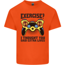 Gaming I Thought Said Extra Lives Gamer Kids T-Shirt Childrens Orange