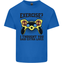 Gaming I Thought Said Extra Lives Gamer Kids T-Shirt Childrens Royal Blue
