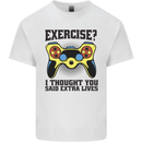 Gaming I Thought Said Extra Lives Gamer Kids T-Shirt Childrens White
