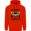 Gaming I Thought Said Extra Lives Gamer Mens 80% Cotton Hoodie Bright Red