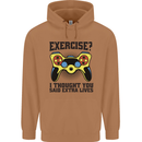 Gaming I Thought Said Extra Lives Gamer Mens 80% Cotton Hoodie Caramel Latte