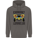 Gaming I Thought Said Extra Lives Gamer Mens 80% Cotton Hoodie Charcoal