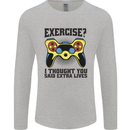 Gaming I Thought Said Extra Lives Gamer Mens Long Sleeve T-Shirt Sports Grey