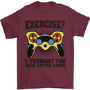 Gaming I Thought Said Extra Lives Gamer Mens T-Shirt 100% Cotton Maroon