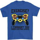 Gaming I Thought Said Extra Lives Gamer Mens T-Shirt 100% Cotton Royal Blue