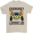 Gaming I Thought Said Extra Lives Gamer Mens T-Shirt 100% Cotton Sand