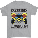 Gaming I Thought Said Extra Lives Gamer Mens T-Shirt 100% Cotton Sports Grey