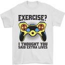 Gaming I Thought Said Extra Lives Gamer Mens T-Shirt 100% Cotton White